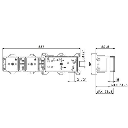 Newform Встраиваемая часть смесителя для ванны 1/2", артикул 31031.00.000