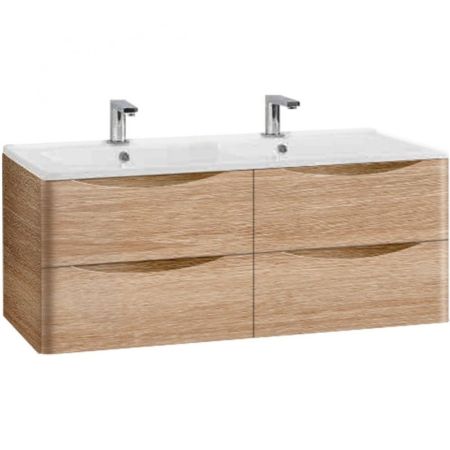 Тумба под раковину Vincea Roberta VMC-1R120WO подвесная W.Oak, артикул VMC-1R120WO