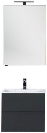 Мебель для ванной Aquanet Алвита 60 серый антрацит, артикул 00184576