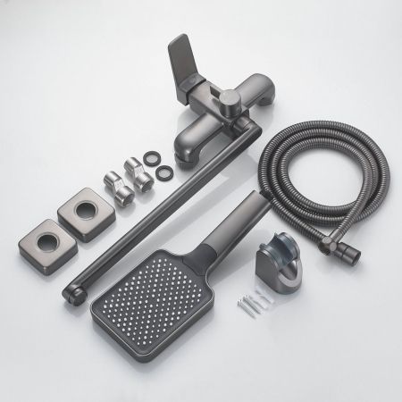 Смеситель для ванны Shevanik S9922T, оружейная сталь, артикул S9922T