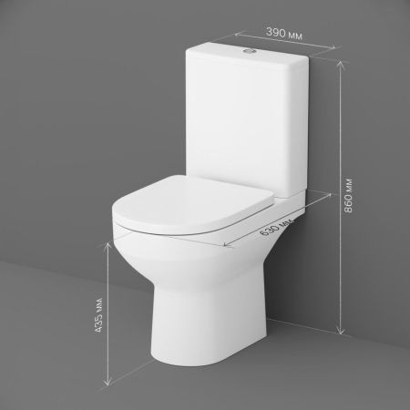 C708600WH Spirit V2.0 унитаз-компакт FlashClean, артикул C708600WH