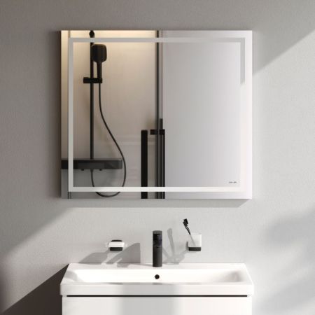 M91AMOX0801WG Универсальное зеркало настенное с контурной LED-подсветкой, 80 см, артикул M91AMOX0801WG