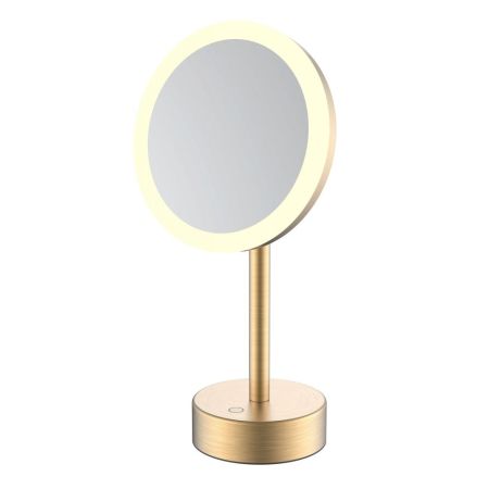 Зеркало косметическое с подсветкой JAVA S-M551LB, матовое золото, артикул S-M551LB