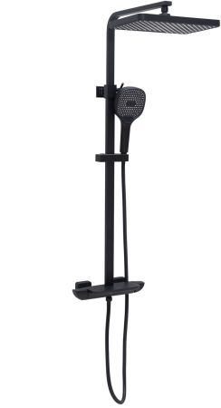 Душевая стойка Allen Brau Infinity 5.21030-31 черный матовый, артикул 5.21030-31