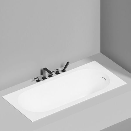 Ванна, Salini, Ornella Kit, ширина, мм-1700, глубина, мм-800, высота, мм-600, водоизмещение (л)-240, тип установки-встраиваемый, форма-овальная, диаметр слива, мм-52, ножки-есть, сифон, интегрированный слив-перелив-в комплекте, донный клапан "Click-Clack", артикул 102414M