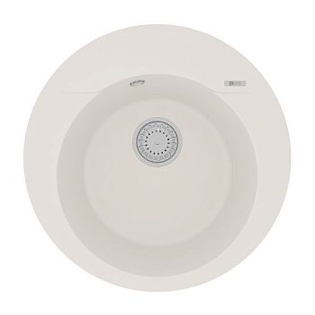 Кухонная мойка Lemark SULA 500 врезная круглая из кварцгранита цвет: Жасмин  (9910004)