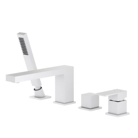 Смеситель для ванны с душем, врезной Timo Selene 2130/16Y белый матовый, артикул 2130/16Y