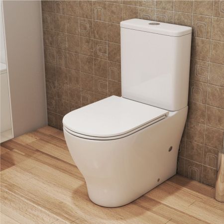 Чаша унитаза-компакта OWL Tid Cirkel-G с сиденьем DP микролифт, артикул OWLT190702