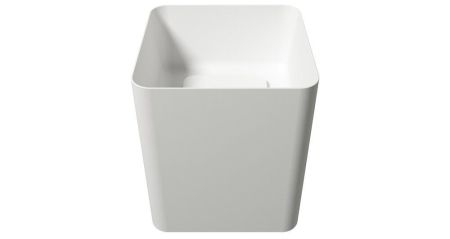 Zenon Aris, подвесная раковина квадратной формы, 42х42хh50 см, цвет белый матовый, артикул 4000.000.000.000.39673