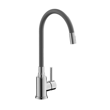 Смеситель для кухни с гибким изливом BELZ B73809-3, оружейная сталь