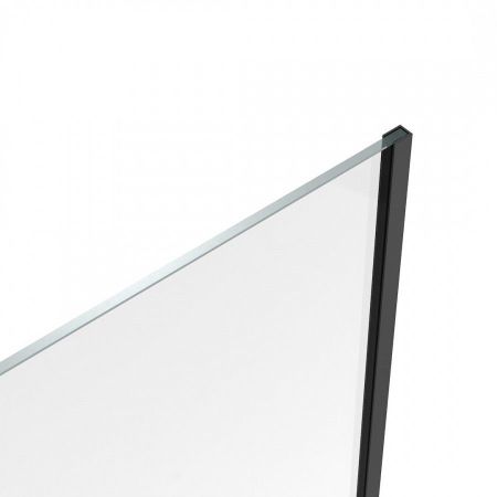 Шторка на ванну 70х140 см Maretti Marta MA41F7014099-560, профиль черный, артикул MA41F7014099-560