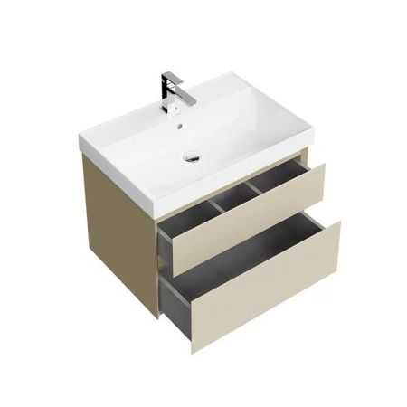 Тумба CUBO подвесная с ящиками 70, лимо матовая, артикул CUB.70.2\LIM