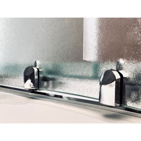 Душевая кабина Royal Bath ВК 100x100 RB100BK6-WC-CH стекло матовое задняя стенка Белая, артикул RB100BK6-WC-CH