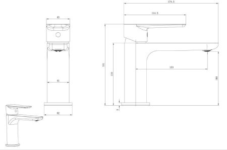 Смеситель для раковины Allen Brau Eclipse 2.0 5.E1A01-00 хром, артикул 5.E1A01-00