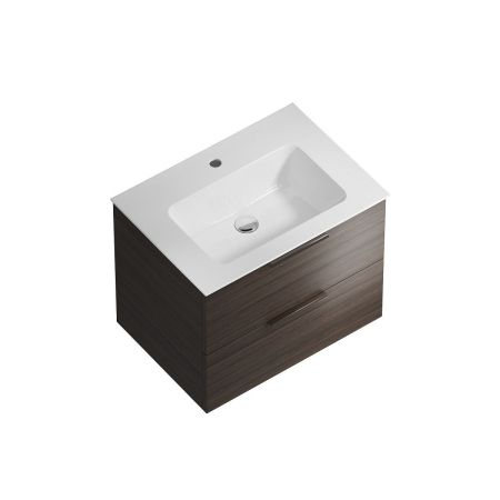 Тумба PIANO Forte подвесная 65 см, 2 ящика, дымчатый вяз, артикул PI.F.65\OLM