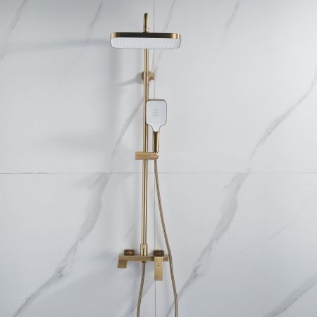 Душевая система Rose R1836G, золотой сатин
