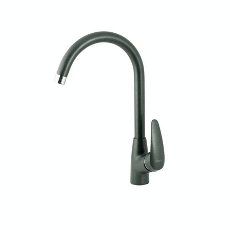 Смеситель для кухни Lemark LINARA с высоким поворотным изливом, цвет: антрацит (LM0405PAN), артикул LM0405PAN