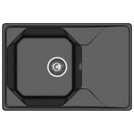 Кухонная мойка GranFest UNIQUE 740L, черный, артикул U-740L черный