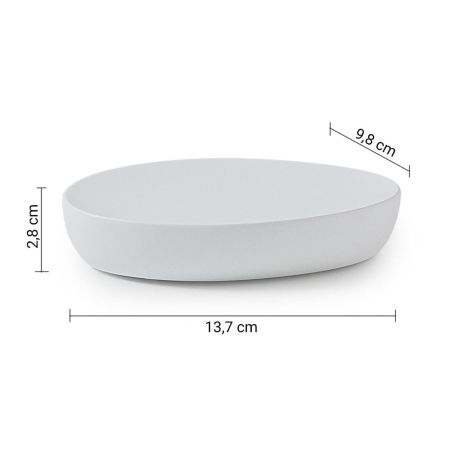 Gedy Brenda, настольная мыльница, цвет белый матовый, артикул BR11(02)