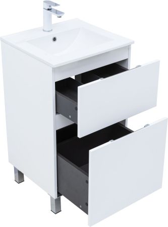 Тумба под раковину Aquanet Алвита New 50 напольная, белый матовый, артикул 00344131