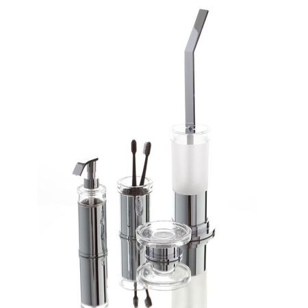 BERTOCCI ES Мыльница настольная хрусталь, цвет держателя Oro Matt, артикул 105 4031 5050