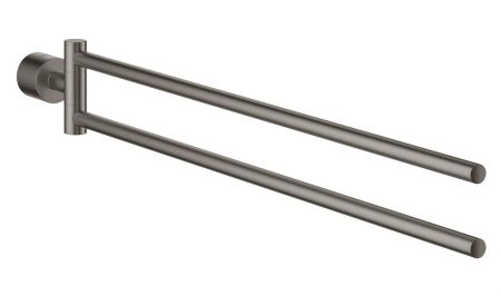 Двойной держатель для полотенца GROHE Atrio New, темный графит матовый (40308AL3)
