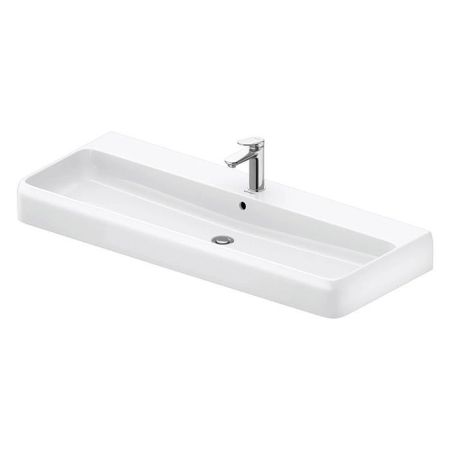 Duravit  Qatego Раковина накладная/подвесная 1200х470х125 мм, с 1 отв под смеситель, цвет белый, артикул 2382120000