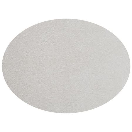 ADJ Овальный плейсмат, 47,5x35 см., цвет: устричный/пепельная роза, артикул 0001.02/07