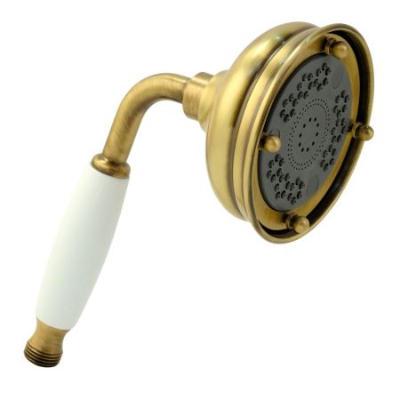 RICAMBI Ручной душ, 3-х позиционный, антикальций, латунь, бел./бронза, артикул 20009