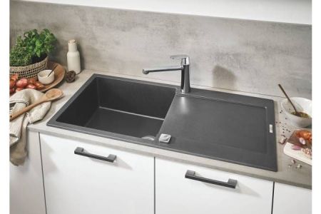 Мойка GROHE K500 с одной чашей, 1000 x 500 мм, серый гранит (31645AT0), артикул 31645AT0