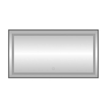 Зеркало с подсветкой LED Fixsen FX-2100F прямоугольное 100х80 см, графит