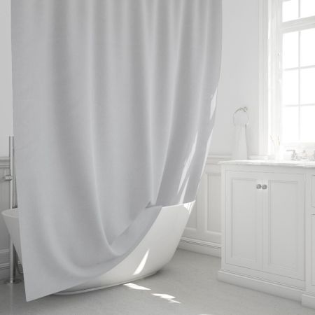 Штора для ванной комнаты FIXSEN LINUM FX-1535K, серый, артикул FX-1535K