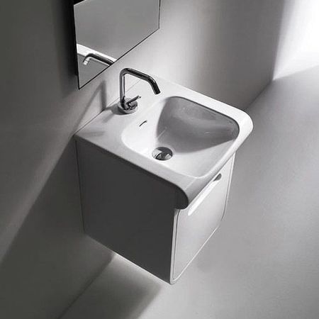 KERASAN Inka Project Раковина INKA 40x40x35,5 с 1 отв под смеситель,цвет белый, артикул 341201*1