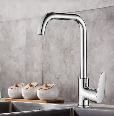 Смеситель для кухни WesnaArt NOVA NOV03-150, хром, артикул NOV03-150