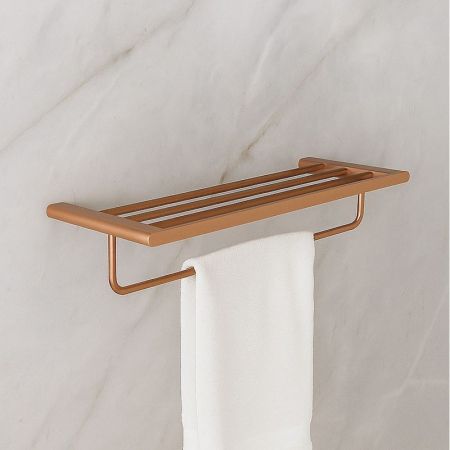 Полка для полотенец Knotlor TR101RB, бронза, артикул TR101RB