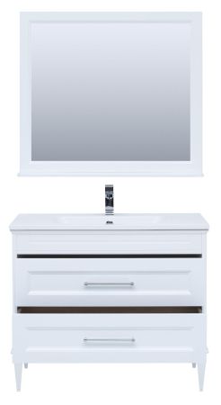 Мебель для ванной Aquanet Бостон М 100 белый (лит. мрамор), артикул 00258284