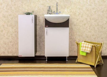 Тумба для раковины Sanflor Мокко 45 R Н0000000766 Венге Белая, артикул Н0000000766