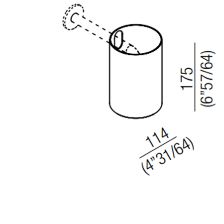 Agape Al dente Настенный кронштейн из нержавеющей стали, длина: 30см, цвет: глянец, артикул CRUB1171A