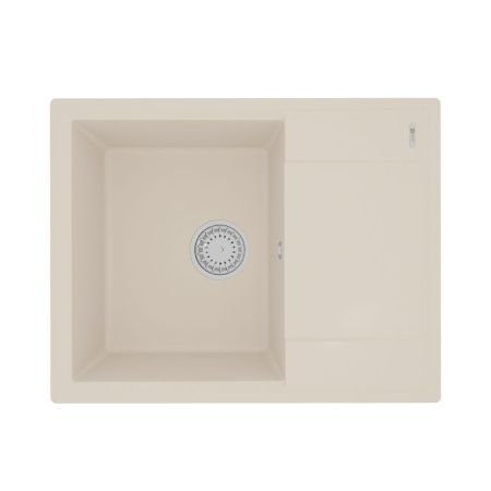 Кухонная мойка Lemark IMANDRA 640 врезная прямоугольная с крылом из кварцгранита цвет: Шампань  (9910024), артикул 9910024