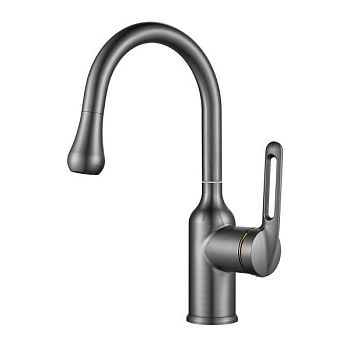 Смеситель для раковины Raffine F101T, оружейная сталь