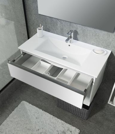 Тумба с раковиной SanVit Контур 120 kkont120 в цвете Ral подвесная Красный глянец Тумба с раковиной SanVit Контур 120 kkont120 в цвете Ral подвесная Красный глянец