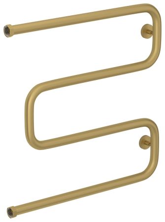 Полотенцесушитель водяной Ш-обр. 600х600 Н. Г. 1" (Матовое ЗОЛОТО), артикул 032-0014-6060