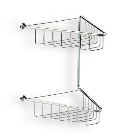 Stil Haus, решётка в ванную 2-х уровневая угловая, высота 29 см, цвет золото, артикул 570(16)