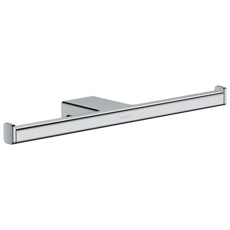 Держатель запасного рулона бумаги, Hansgrohe, AddStoris, ширина, мм-300, глубина, мм-78, высота, мм-32, тип установки-настенный, материал-металл, цвет-хром, артикул 41748000
