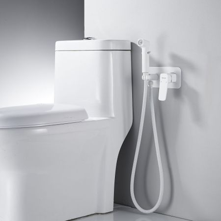 Гигиенический душ со смесителем Shevanik S9905C, белый