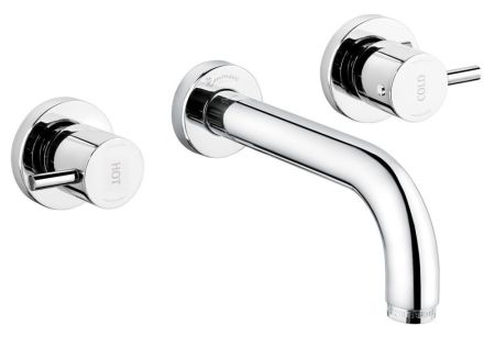 Emmevi Piper, встраиваемый в стену двухрычажный смеситель для раковины, без донного клапана, цвет зачищенное золото, артикул 45155/ORS