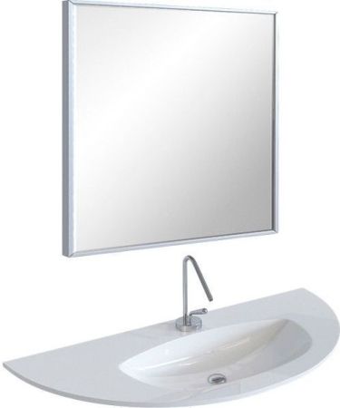 Зеркало De Aqua Сильвер 8075 серебро (без фацета), артикул SIL 404 080 S