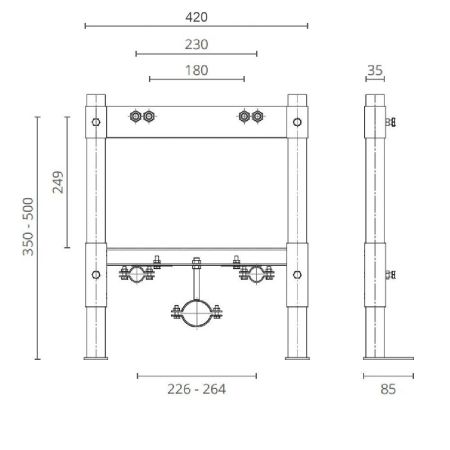 Инсталляция CTESI Solid bide для биде, артикул BK0204010
