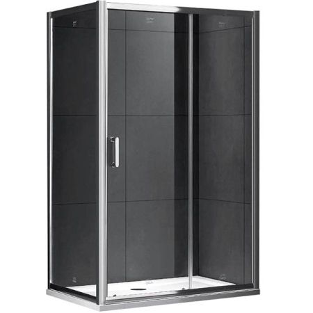 Душевой уголок Gemy S30191D-A100 110х100 профиль Хром стекло прозрачное, артикул S30191D-A100