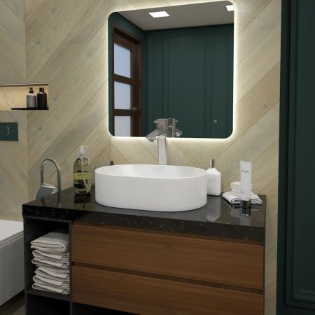 Раковина чаша Maretti VA13NS71-844, белая, артикул VA13NS71-844